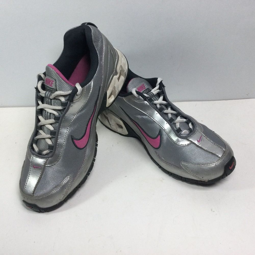 Nike Torch 3 Max Air Womens Shoes Silver Pink Sneakers‎ 325264-062 Size 7Y UK 6